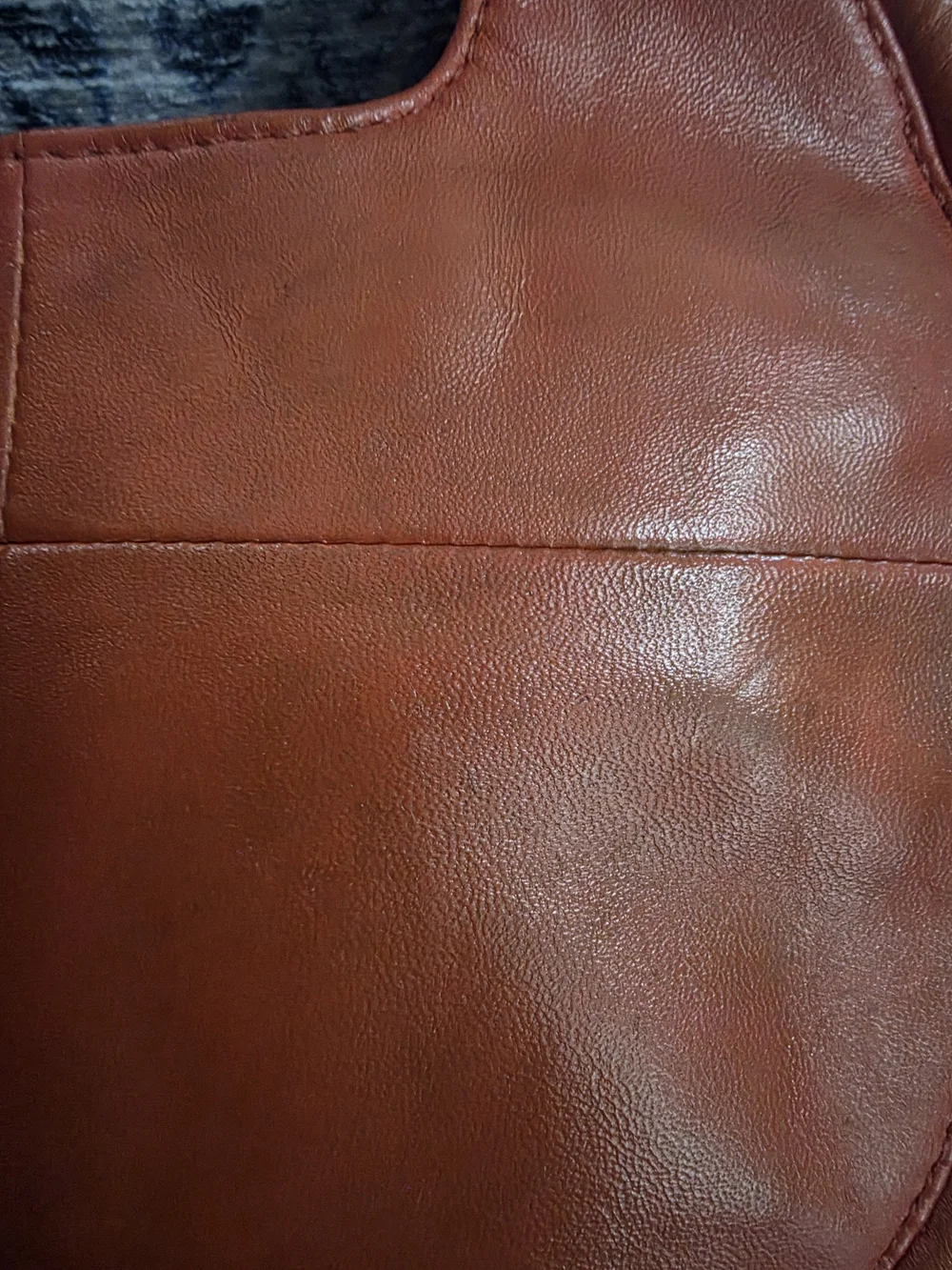 Antropologie Julien Leather  Crossbody Bag in Burnt Orange.